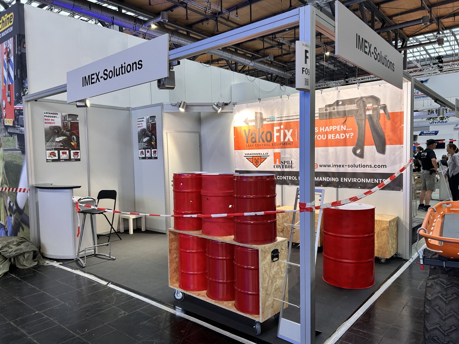 IMEX-Solutions exhibition display at INTERSCHUTZ 2026